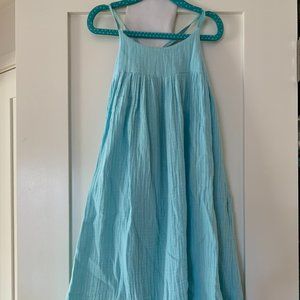 Omibia Girl's Summer Dress, Organic Cotton Gauze, Size 6